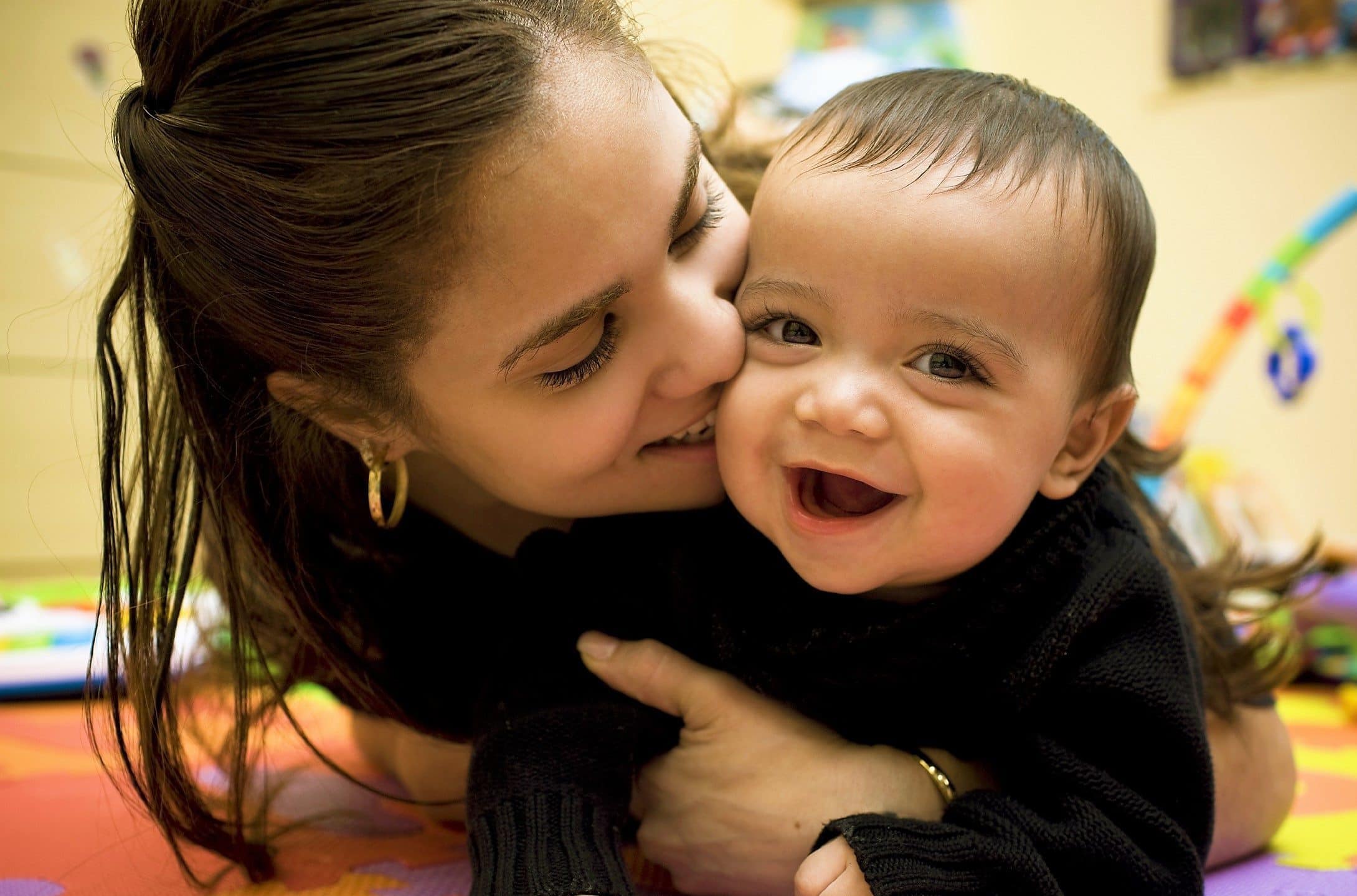 Hispanic Mom Baby
